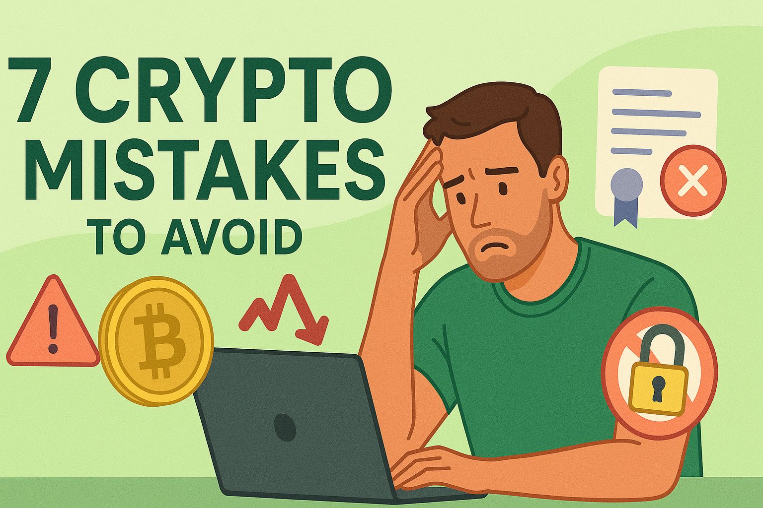 7 crypto mistakes - beginner guide
