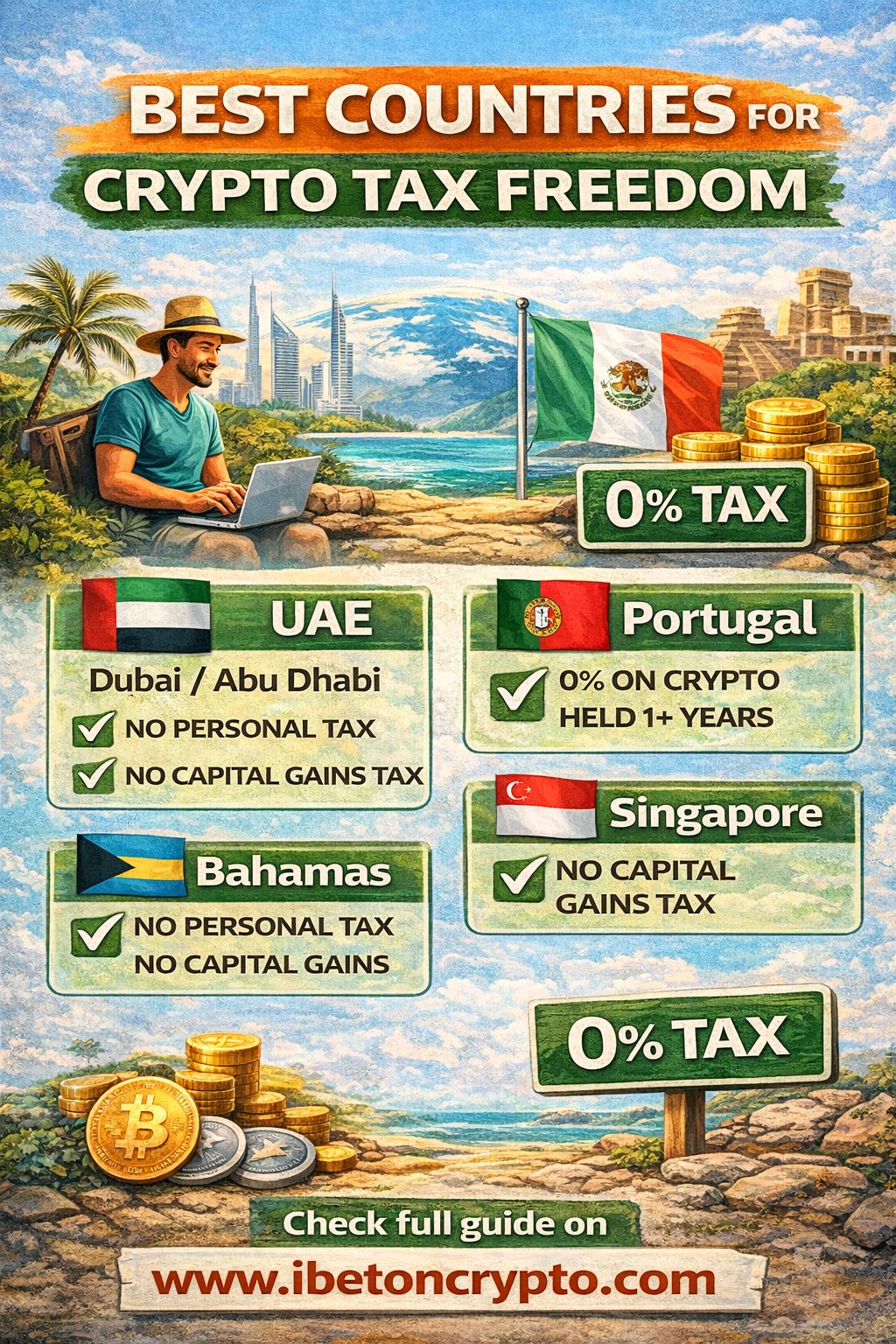 crypto tax strategies: best countries for crypto tax freedom