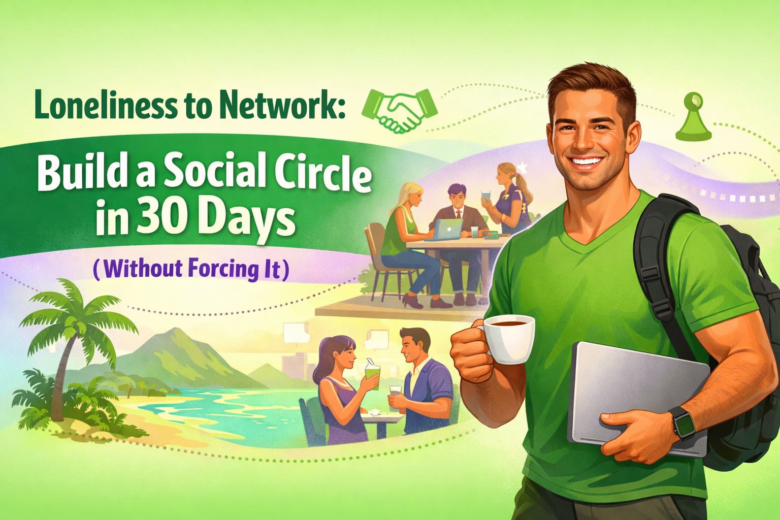 build a social circle in 30 days - practical advice for nomads and expats