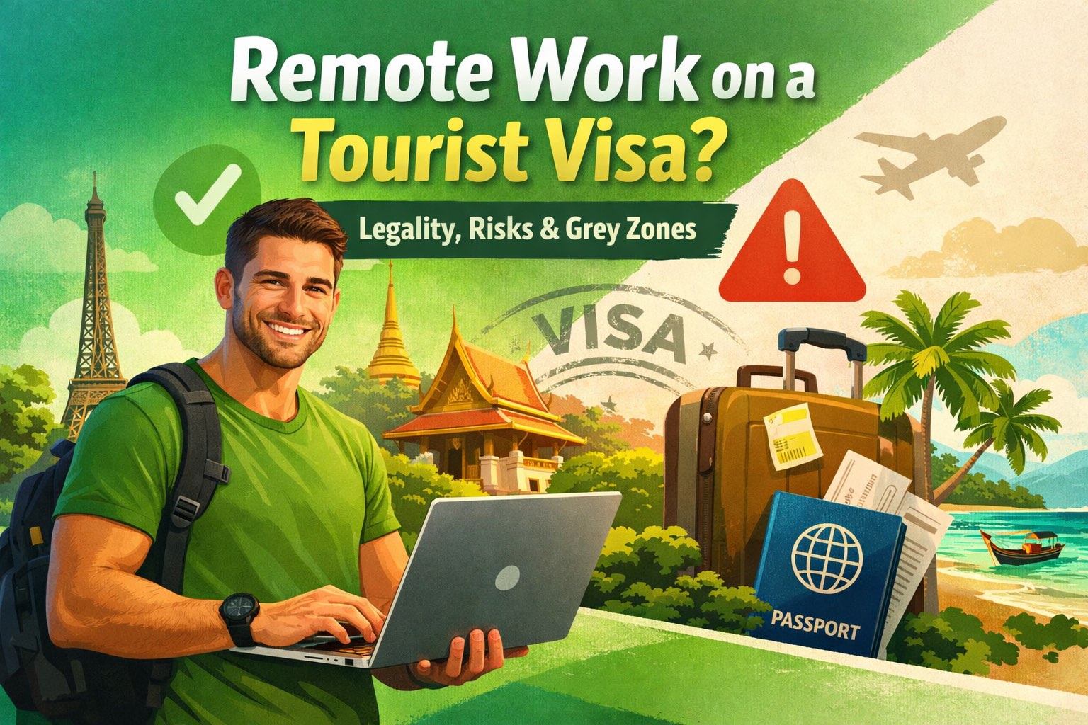 can you work remotely on a tourist visa