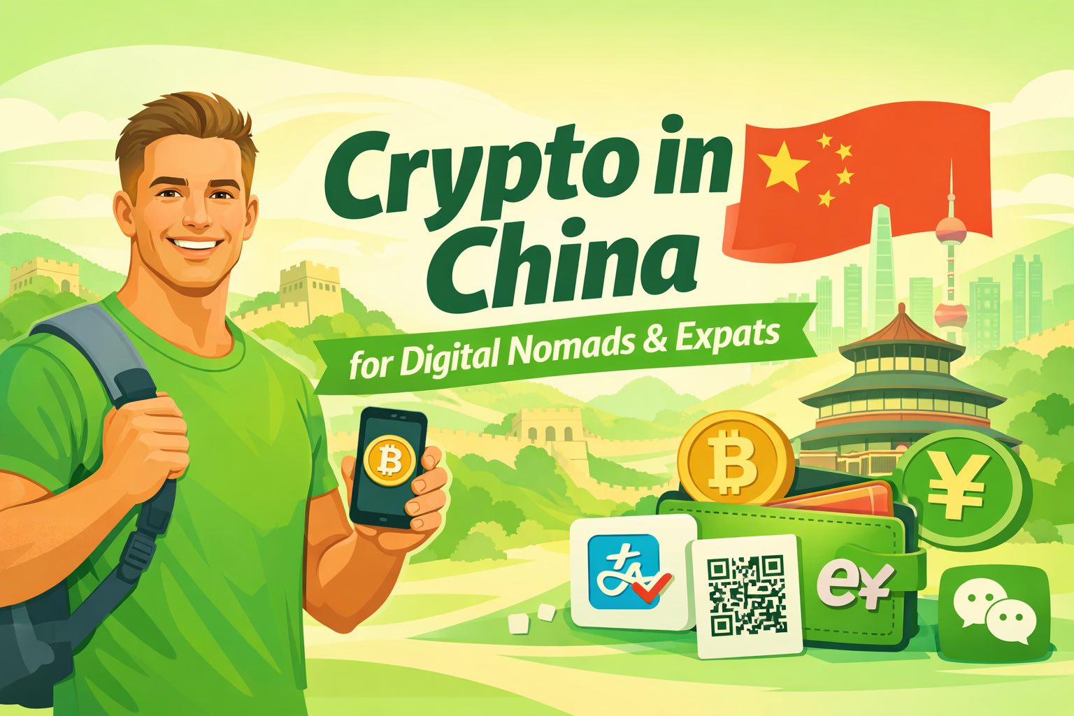 crypto in China for digital nomads and expats
