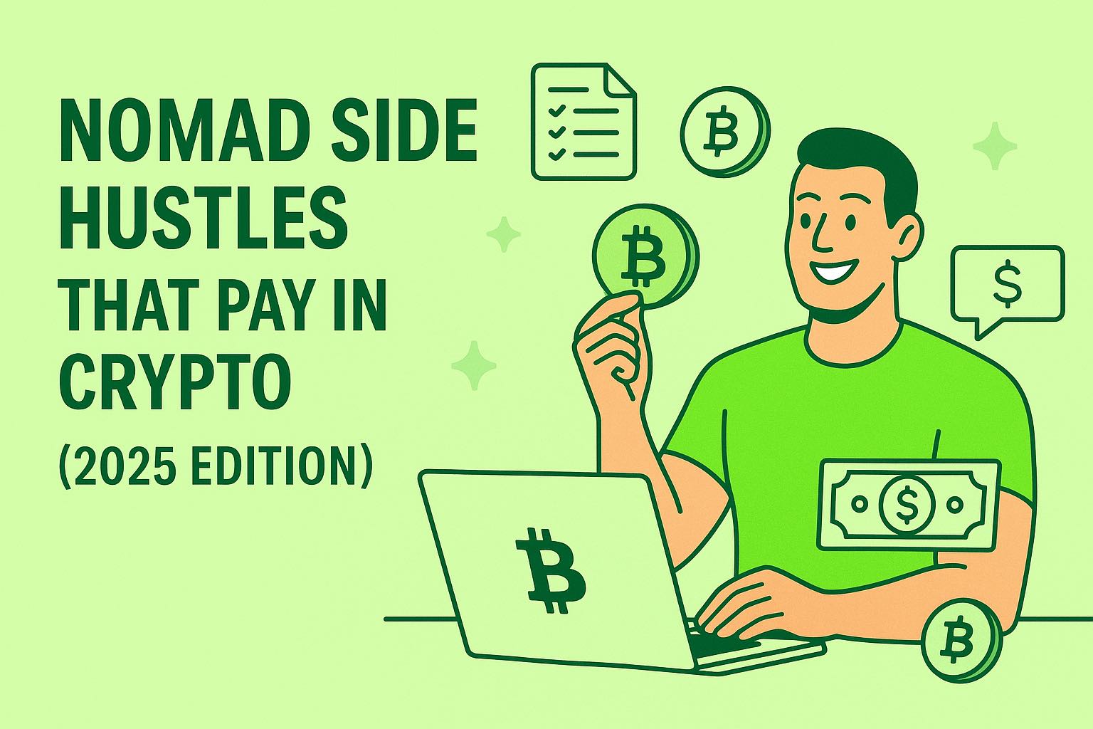 crypto side hustles - nomads receiving crypto payments