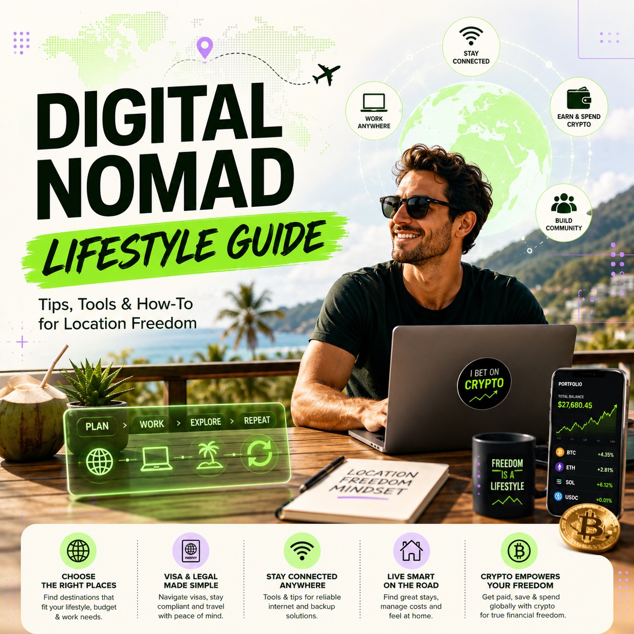 digital nomad lifestyle guide with tips and hints
