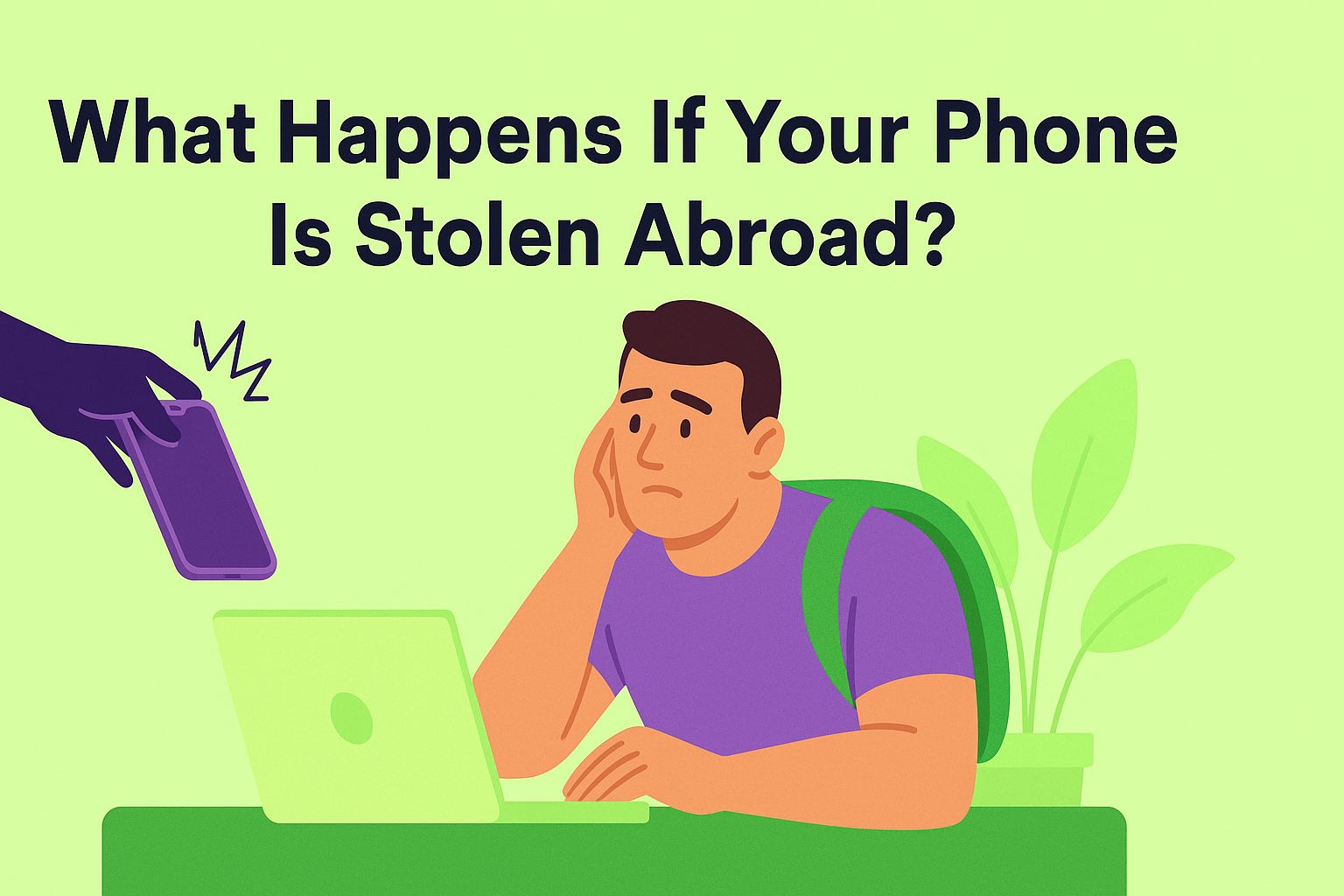 a detailed overview of what to do when your phone is stolen abroad