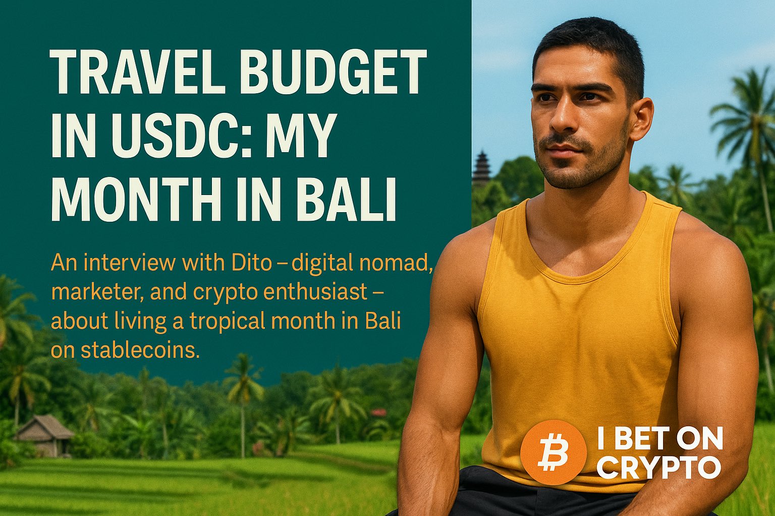 travel budget in USDC - Dito's month in Bali