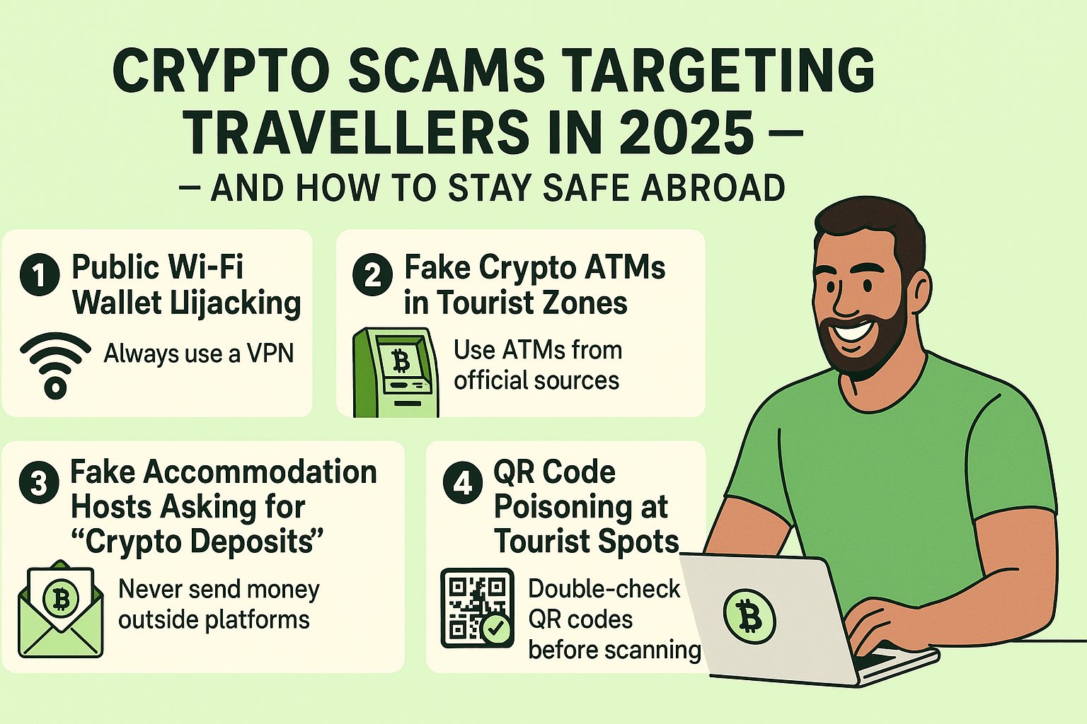 travel crypto scams 2025 - how to stay safe abroad