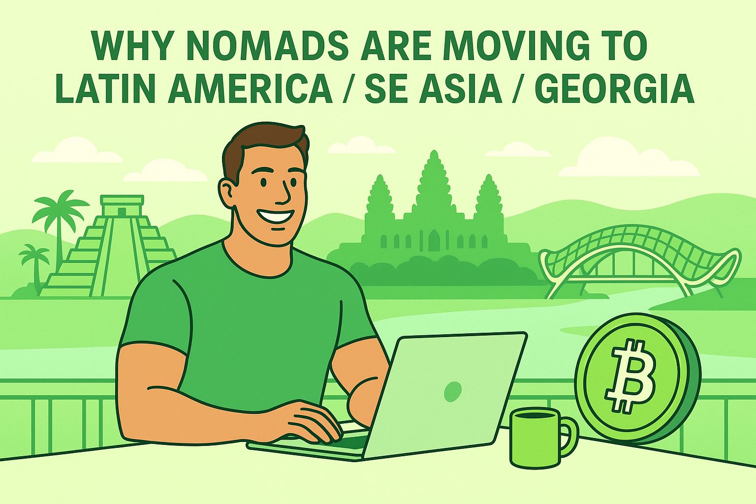 why digital nomads are choosing Latin America, SE Asia or Georgia