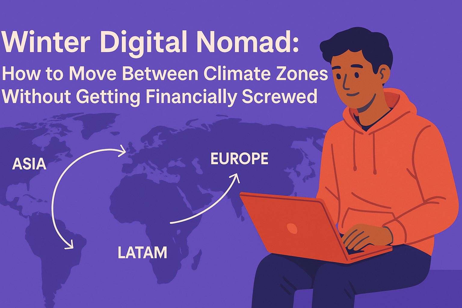 winter digital nomad - guide to travel more efficiently